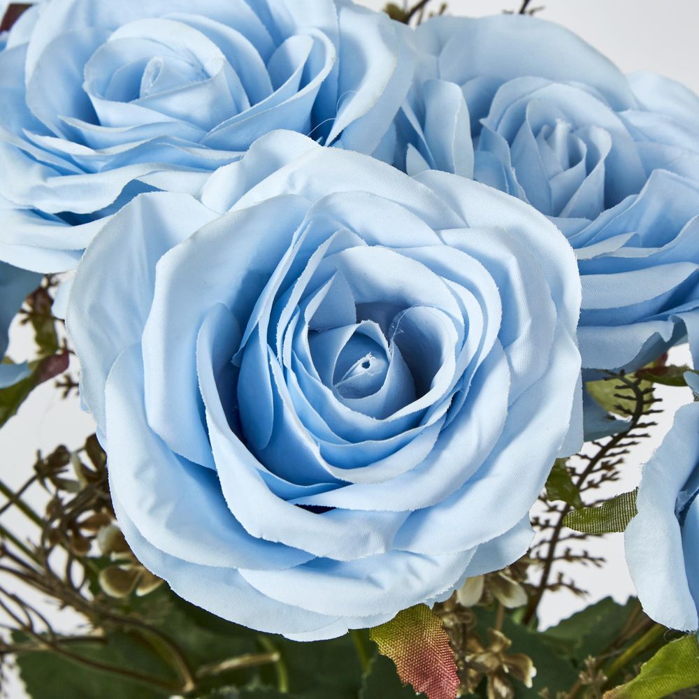 Blue Rose Bouquet X 9