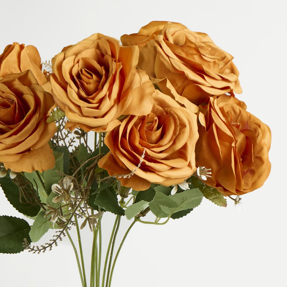 Orange Rose Bouquet X 9