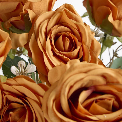 Orange Rose Bouquet X 9