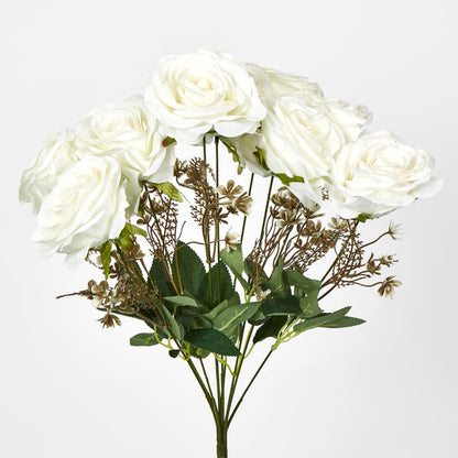 White Rose Bouquet X 9