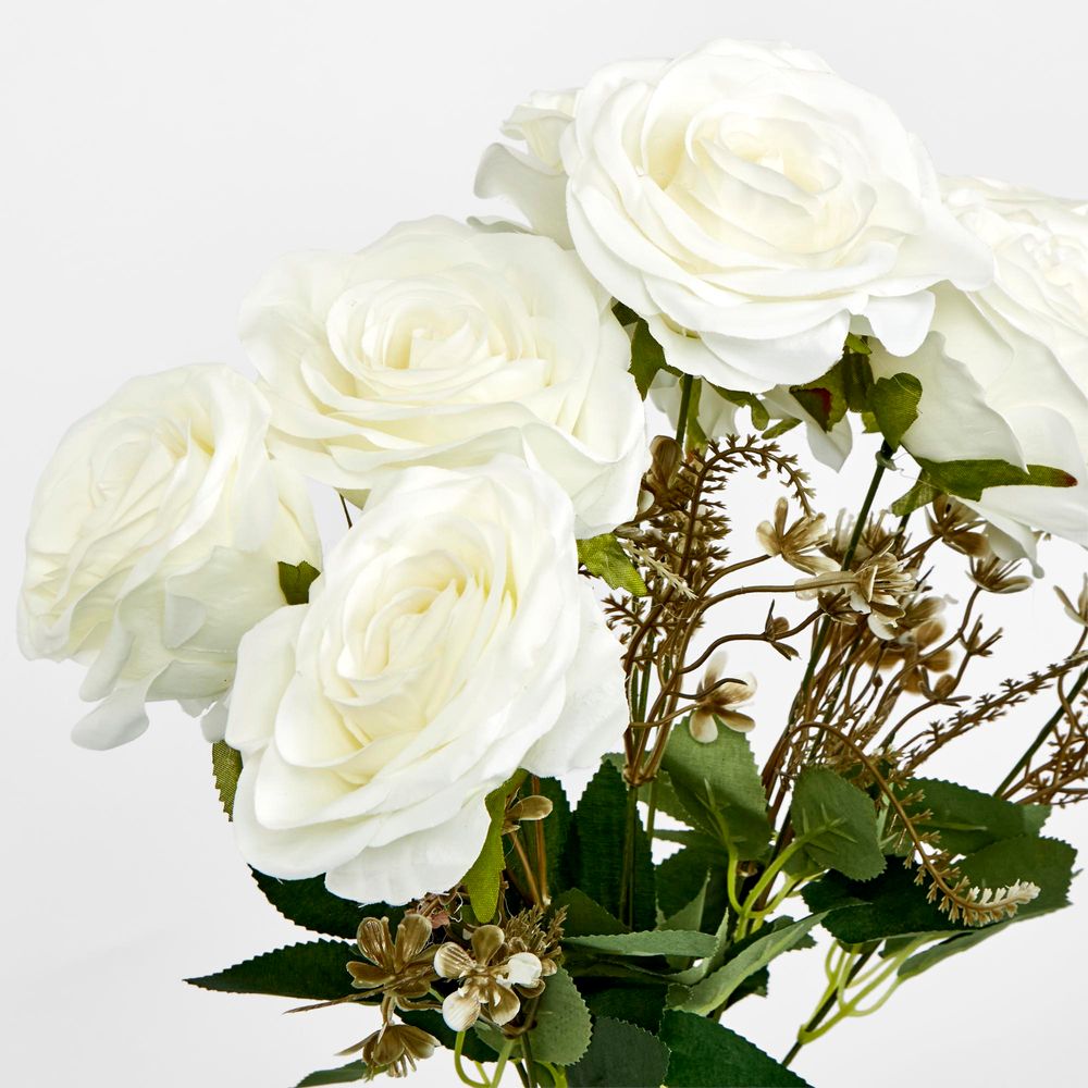 White Rose Bouquet X 9