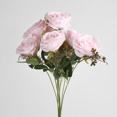 Light Pink Rose Bouquet X 9