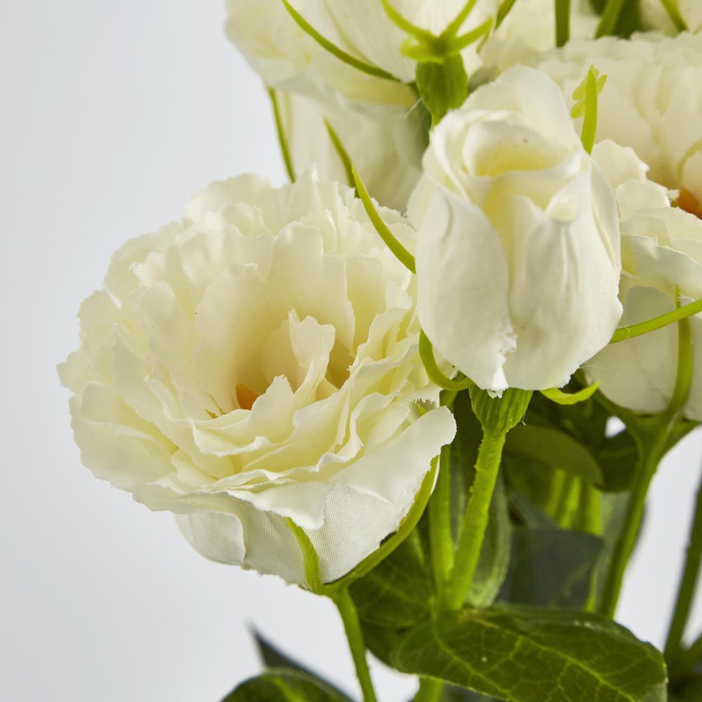 White Lisianthus Bundle By 5 Flower And Bud