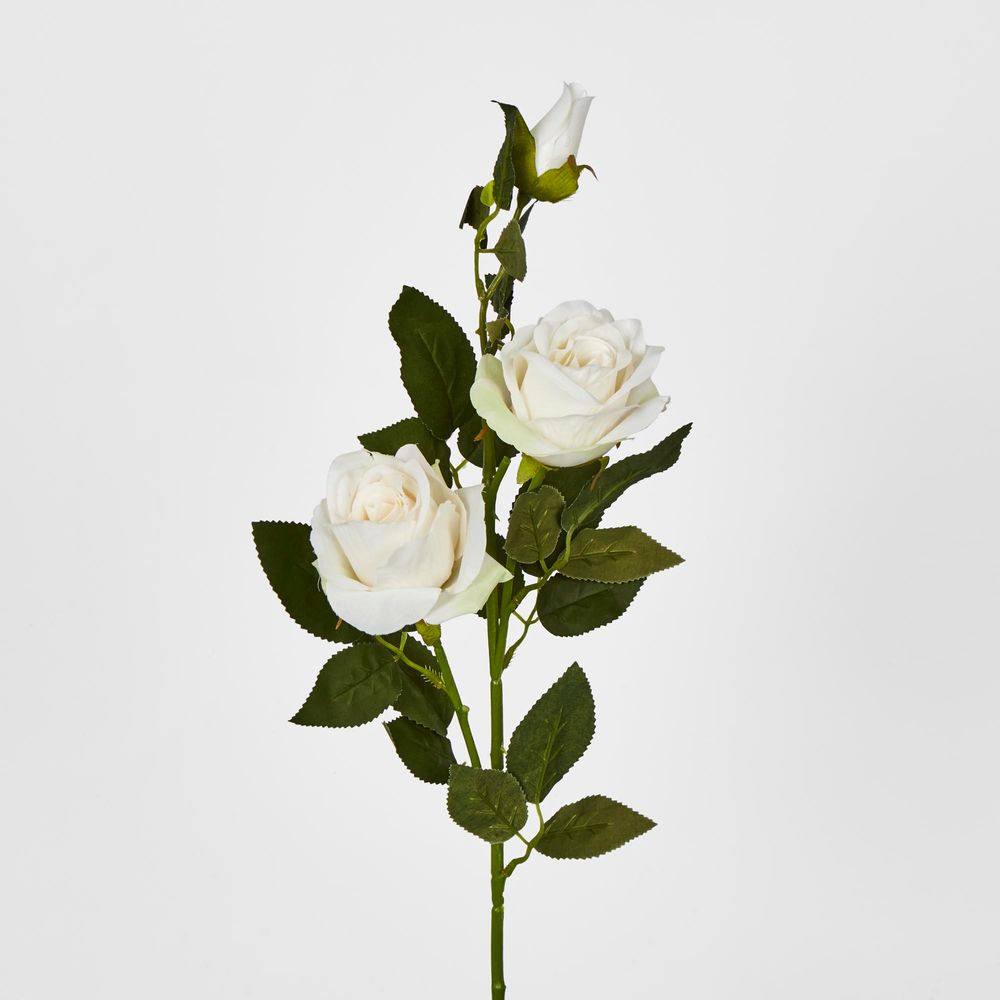 Cream White Rose Spray