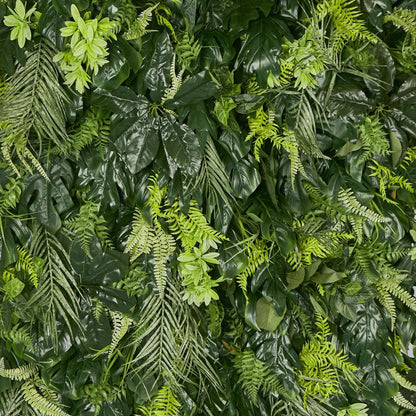 Tropical Green Leaf Greenery Wall