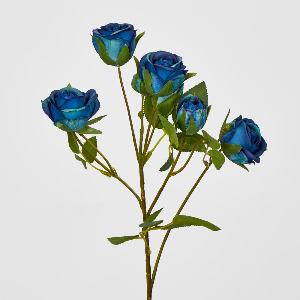 Blue Rosebud Spray X 7