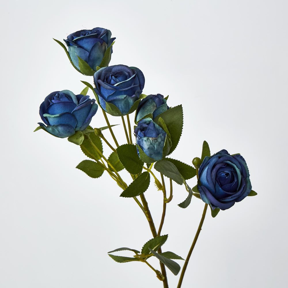 Blue Rosebud Spray X 7