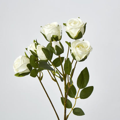 White Rosebud Spray X 7