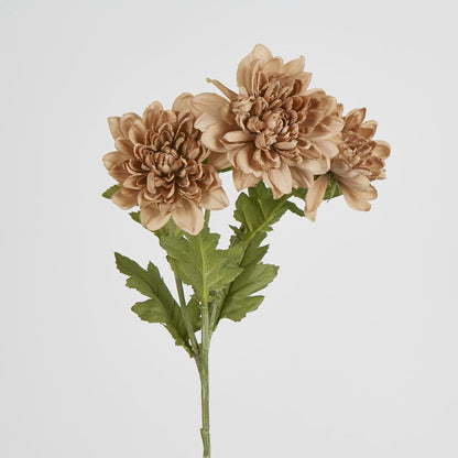 Light Brown Chrysanthemum Spray X 3