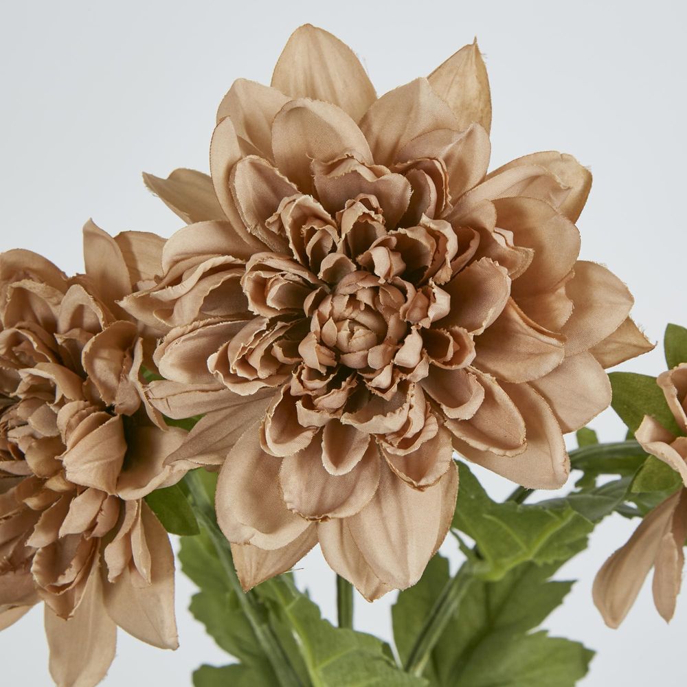 Light Brown Chrysanthemum Spray X 3