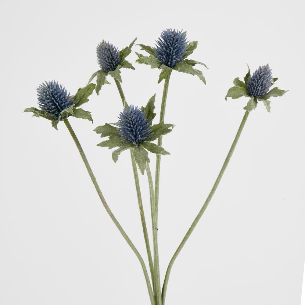 Dusty Blue Thistle Spray X 5