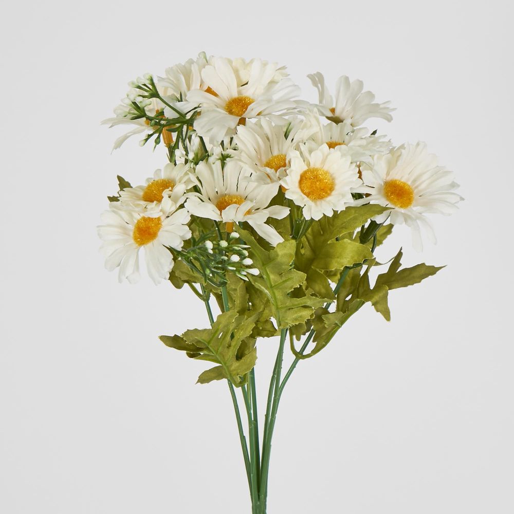 32Cm White Daisy Bush