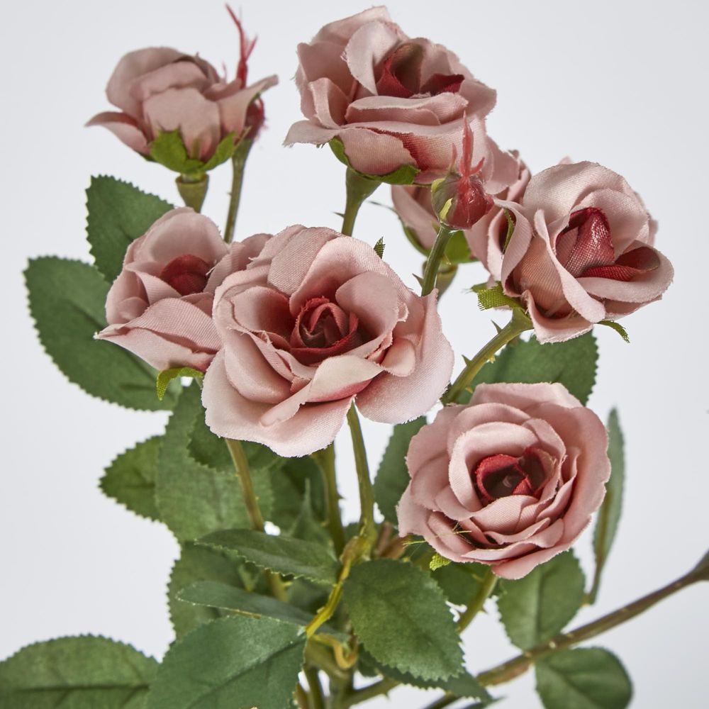 Dusty Pink Rose Spray X 10