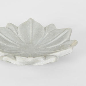 Amelia Marble Flower Bowl Small White