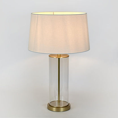 Iris Glass Table Lamp Base Antique Brass