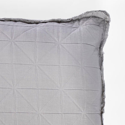 Quilted Cushion Light Grey