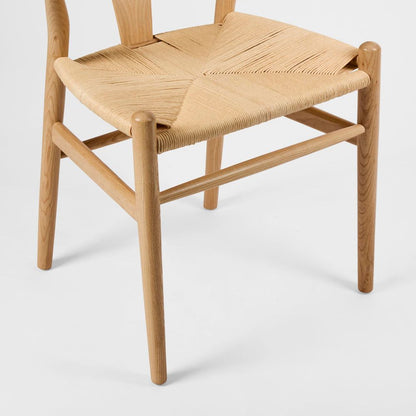 Atlas Dining Chair Ash Frame Natural Seat