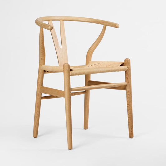 Atlas Dining Chair Ash Frame Natural Seat