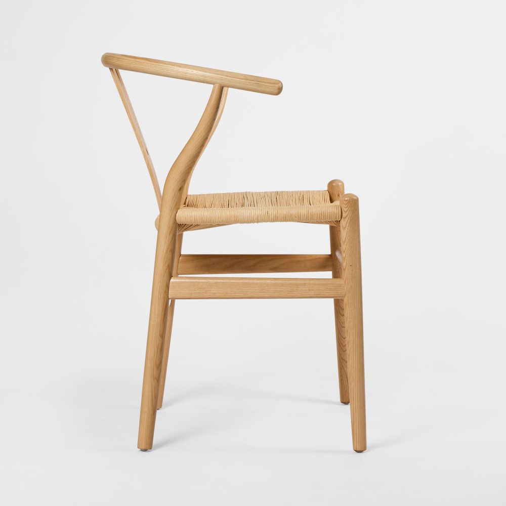 Atlas Dining Chair Ash Frame Natural Seat