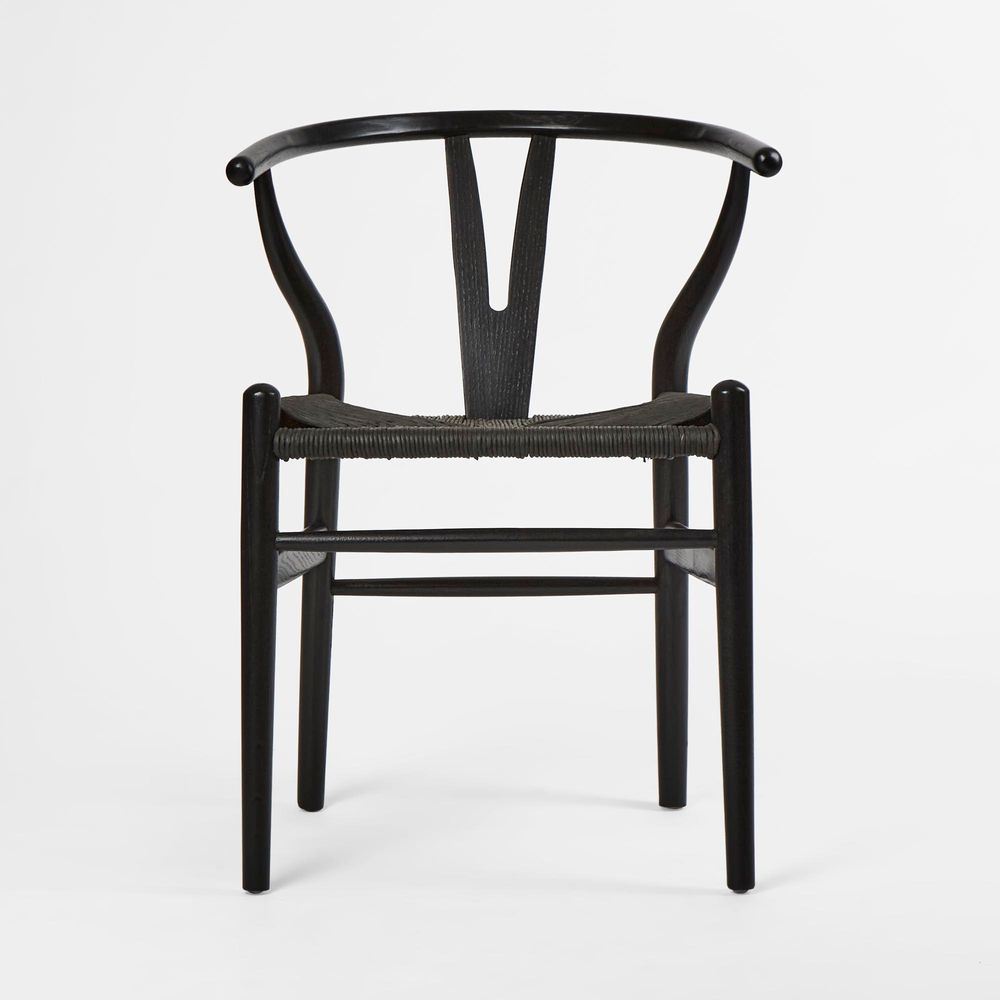 Atlas Dining Chair Black Frame Black Seat