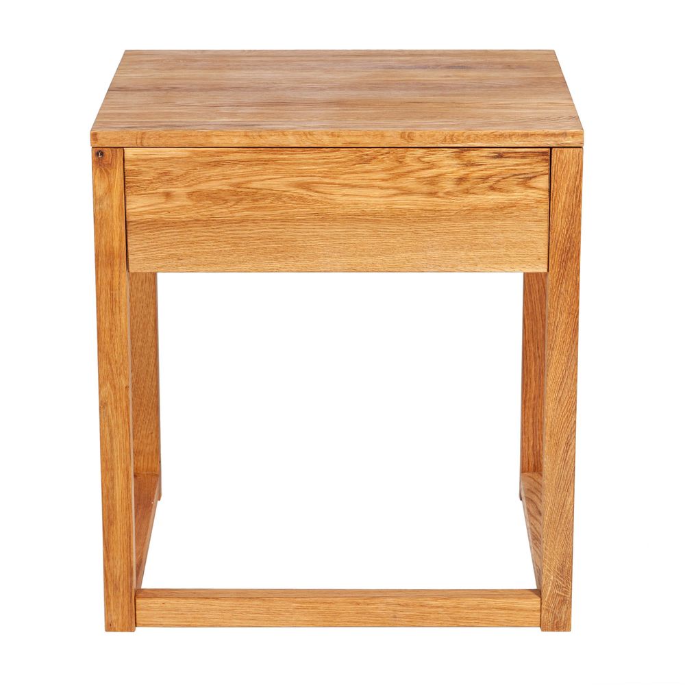 Oslo Oak 1 Draw Bedside Table Lacquered Finish