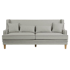 Bondi Hamptons 3 Seat Sofa Blue/White Pin Stripe