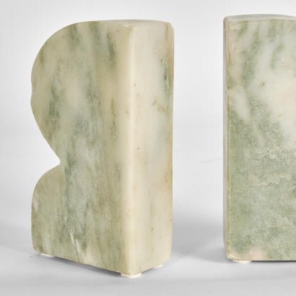 Cooper Marble Bookend Set Green & White