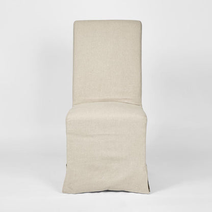 Ville Dining Chair Slip Cover Linen Natural