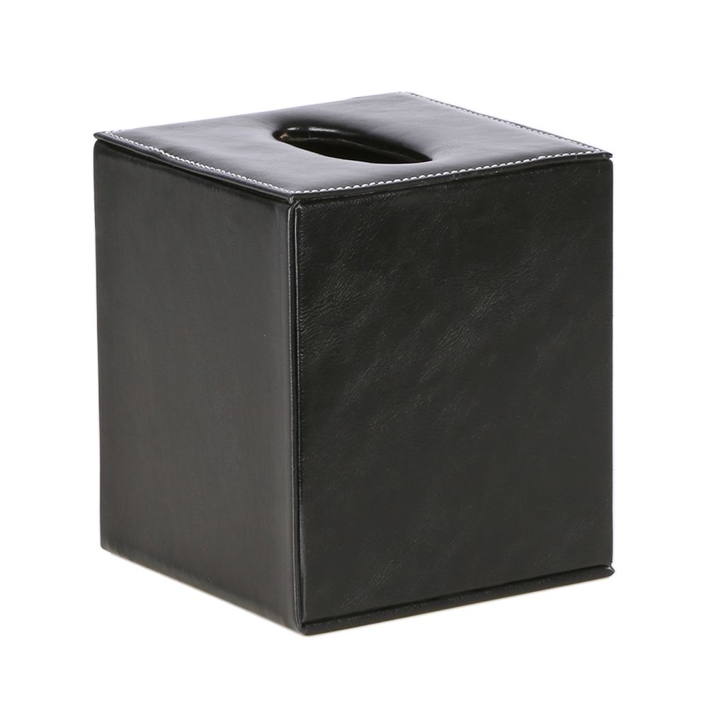 Genieve Square Tissue Box Black