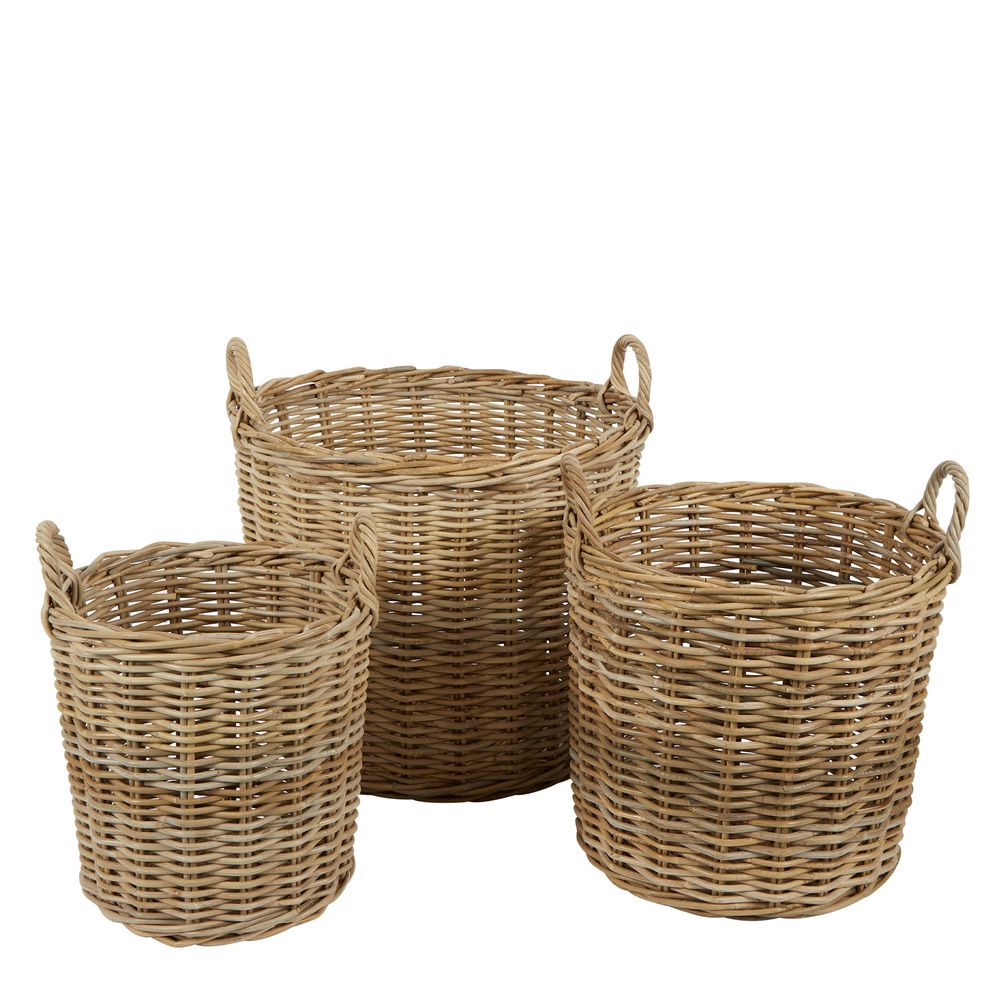 Nambo Rattan Round Basket Set Of 3