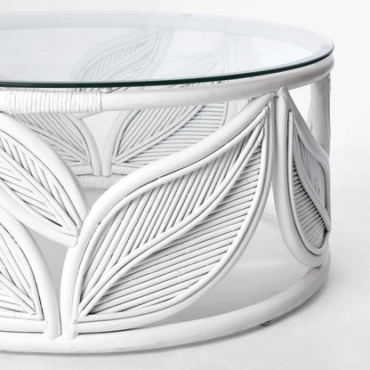 Seville Leaf Table White
