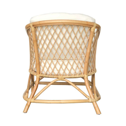 Montego Natural Rattan Lounge Chair With Cushions