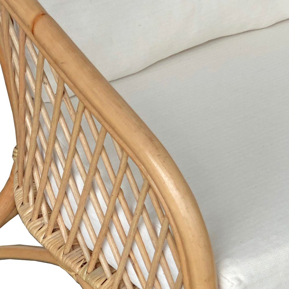 Montego Natural Rattan Lounge Chair With Cushions