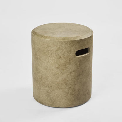 Vargo Drum Stool Grey