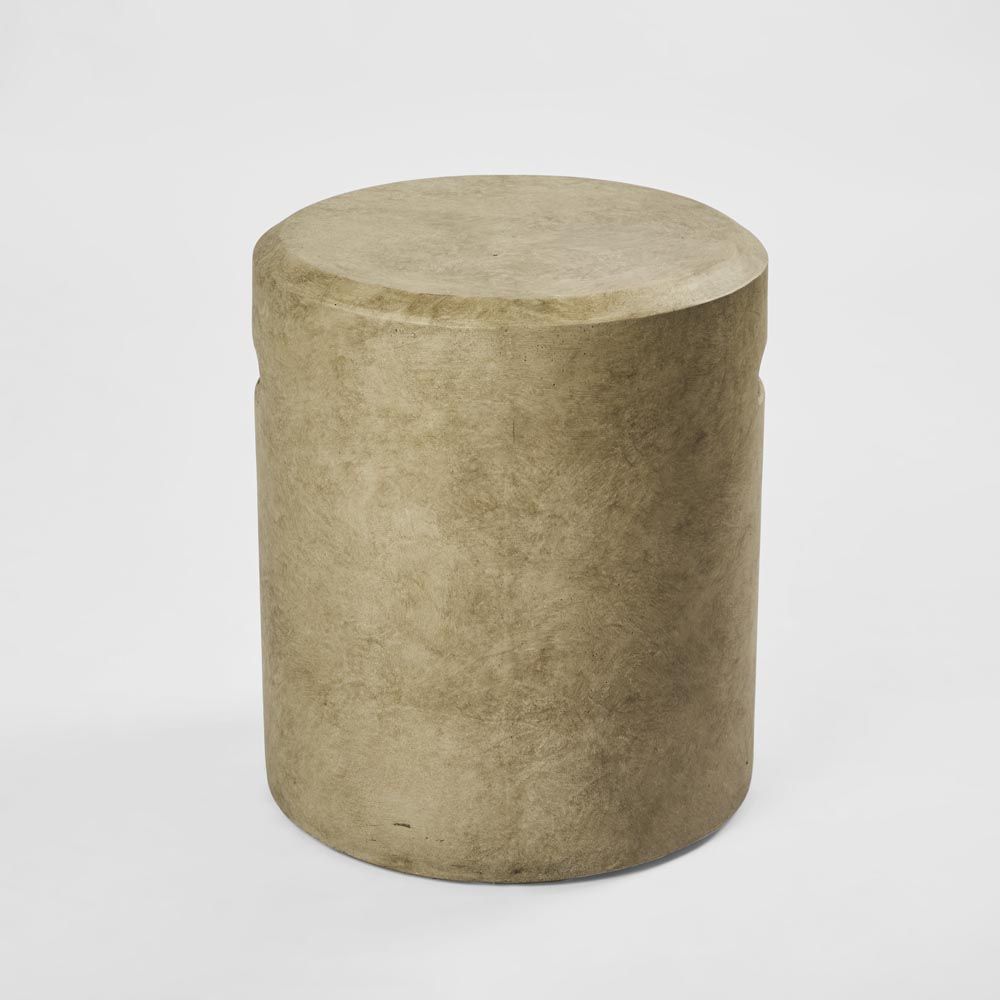 Vargo Drum Stool Grey