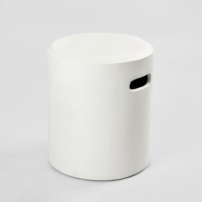 Vargo Drum Stool White