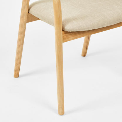 Mason Dining Chair Ash Natural Fabric