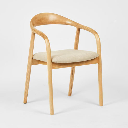 Mason Dining Chair Ash Natural Fabric