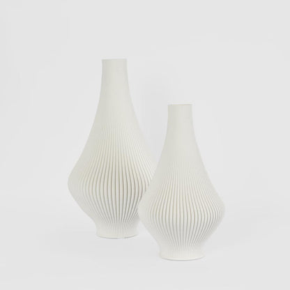 Verne 3D Vase Sml White