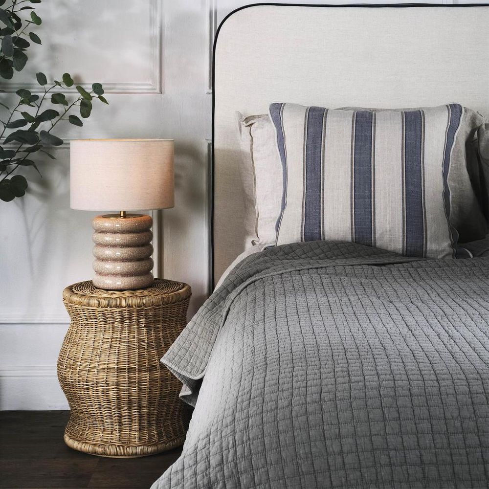 Bentley Taupe Table Lamp & Linen Shade
