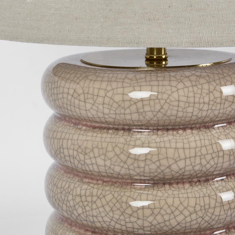 Bentley Taupe Table Lamp & Linen Shade