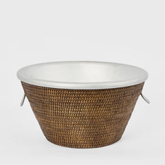 Paume Rattan Drinks Cooler Antique Brown