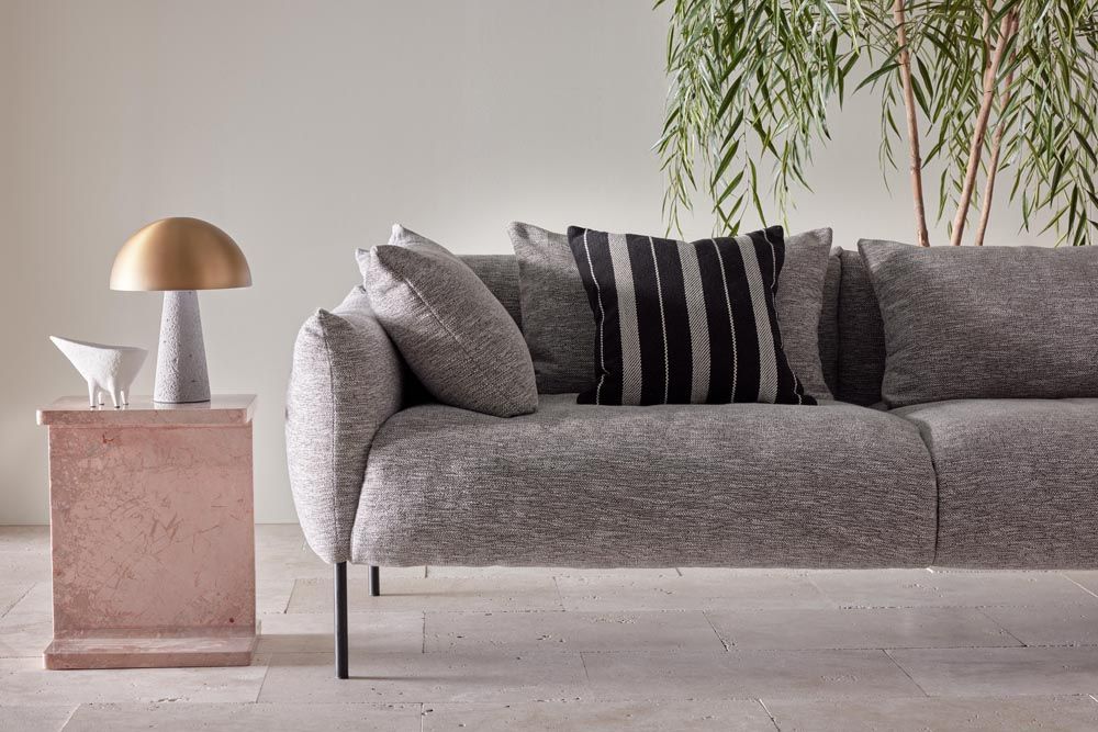 Iza I Beam Side Table Pink