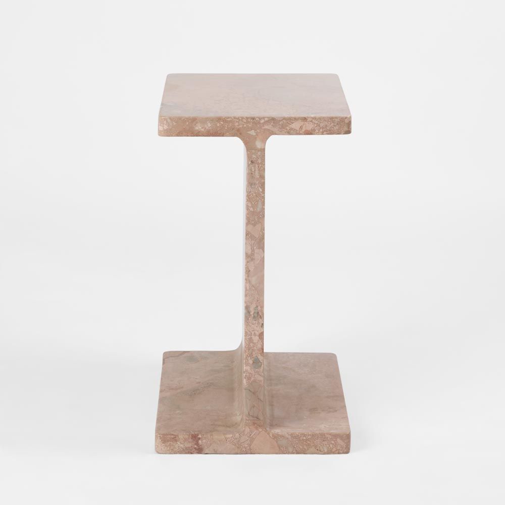 Iza I Beam Side Table Pink