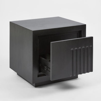 Rock Bedside Black 2 Dwr