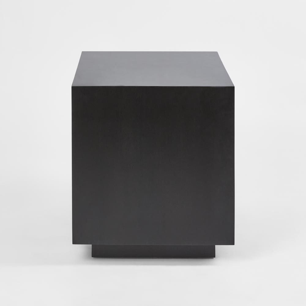 Rock Bedside Black 2 Dwr