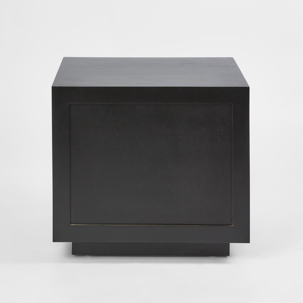Rock Bedside Black 2 Dwr