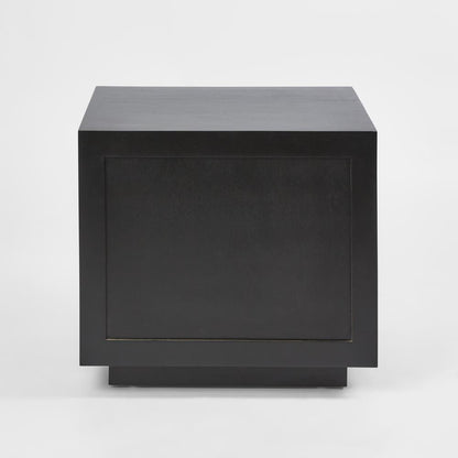 Rock Bedside Black 2 Dwr