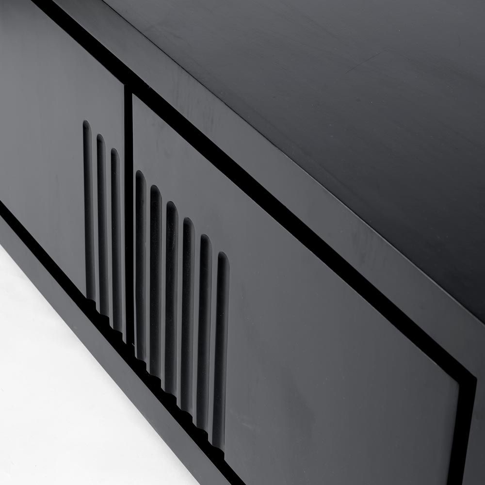 Rock Sideboard Unit Low Black