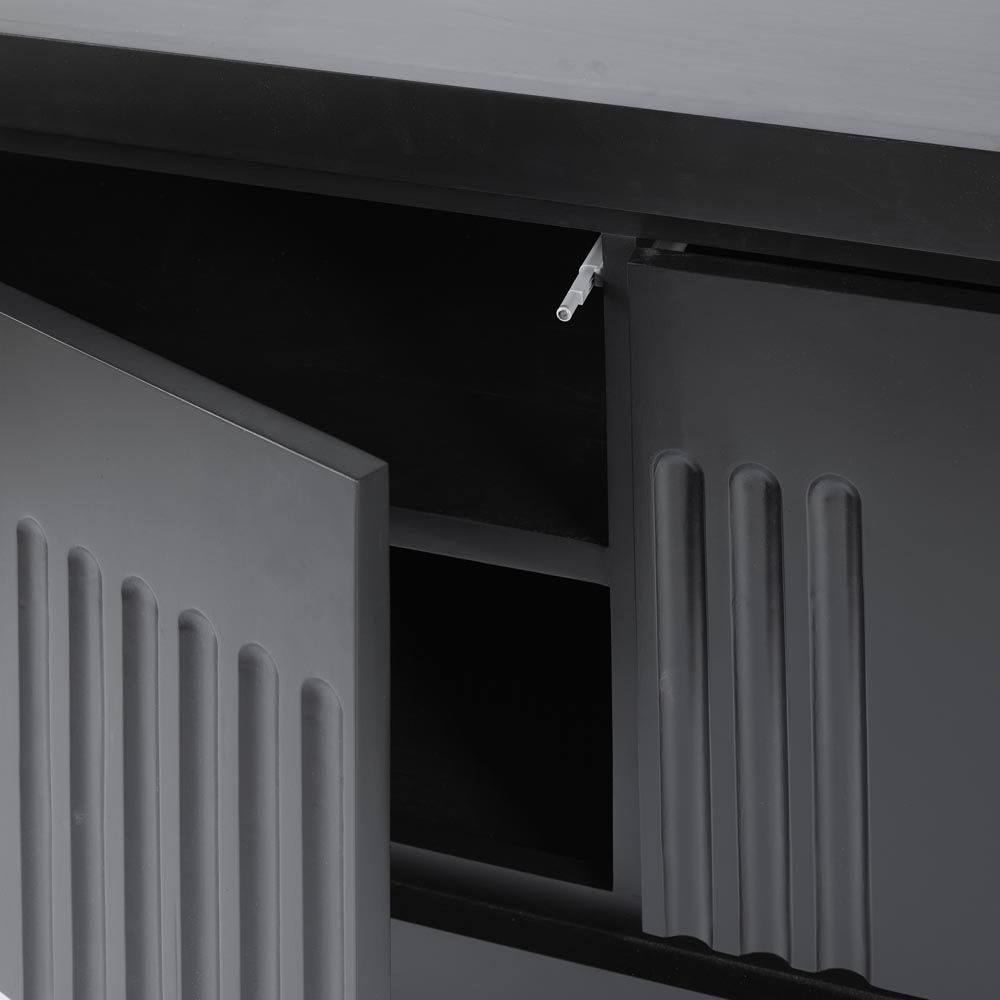 Rock Sideboard Unit Low Black